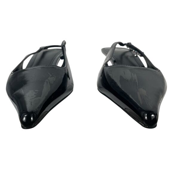 Mango MNG Rhinestone Slingback Kitten Heel Pump Black Size 40/ US 9 - Picture 4 of 13